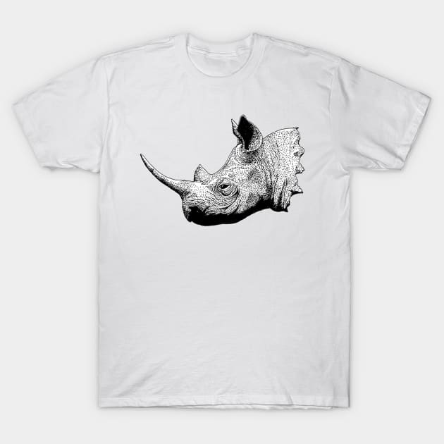 Rhino T-Shirt by mattleckie